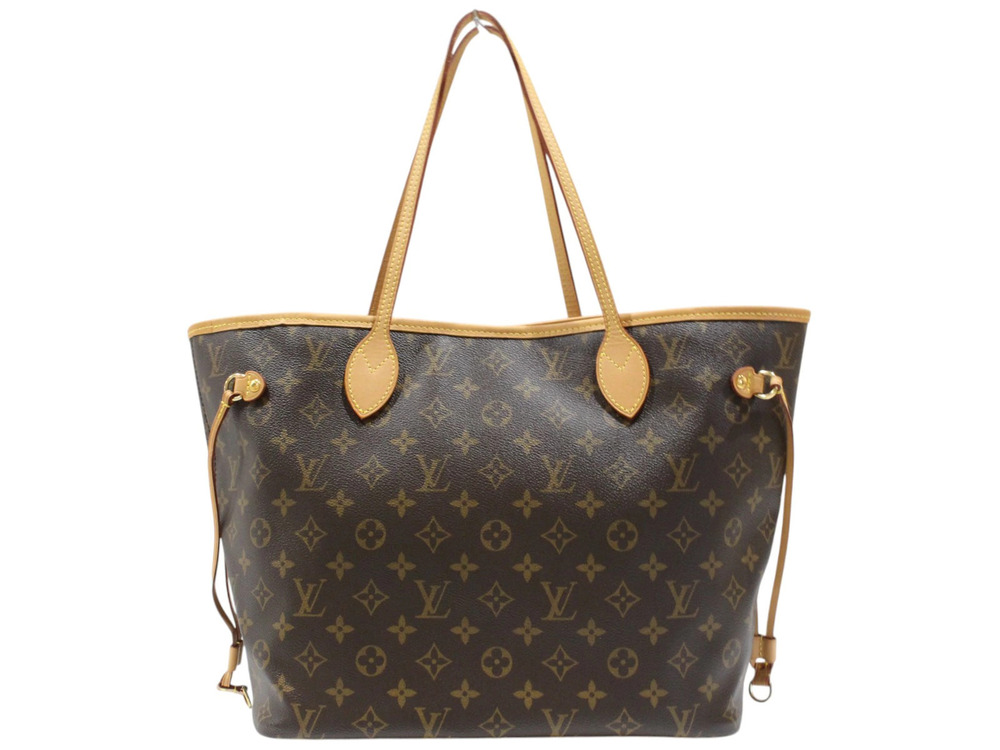 Louis Vuitton Bag Brown Tote Handbag Neverfull Monogram Canvas Brown